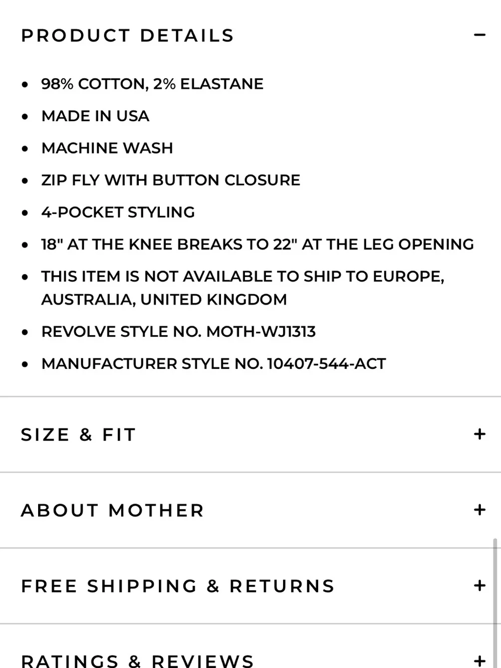 MOTHER Hustler Roller Heel Jeans in Act Natural